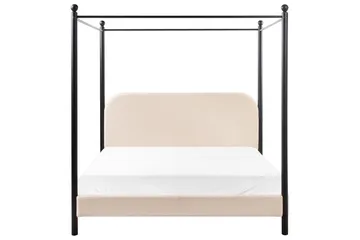 Himmelssäng Dannemois - Beige, svart, 160x200 cm - Möbler - Säng - Himmelsäng
