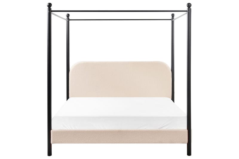 Himmelssäng Dannemois - Beige, svart, 160x200 cm - Möbler - Säng - Himmelsäng