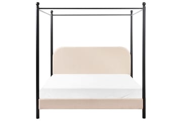 Himmelssäng Dannemois - Beige, svart, 160x200 cm - Möbler - Säng - Himmelsäng