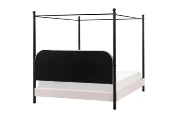 Himmelssäng Dannemois - Beige, svart, 160x200 cm - Möbler - Säng - Himmelsäng