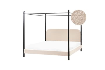 Himmelssäng Dannemois - Beige, svart, 180x200 cm - Möbler - Säng - Himmelsäng