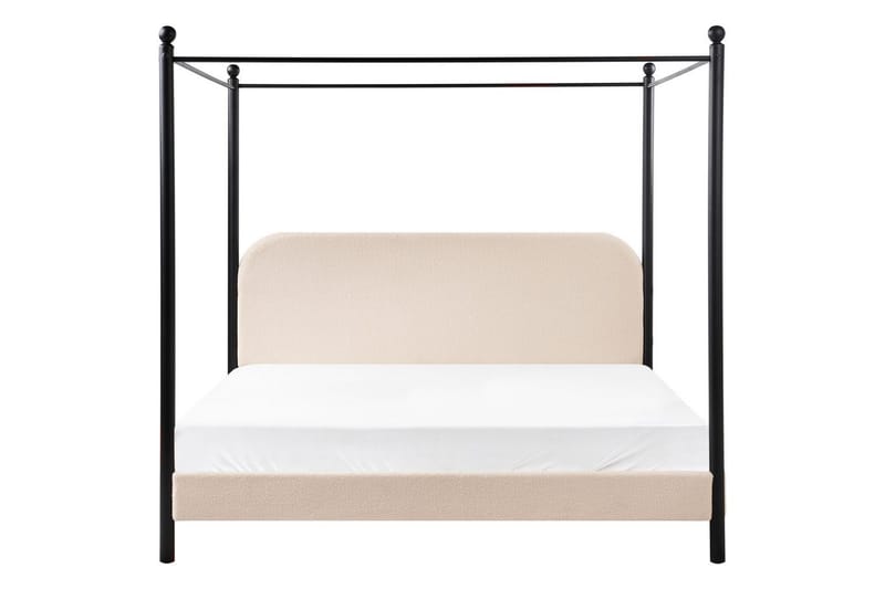 Himmelssäng Dannemois - Beige, svart, 180x200 cm - Möbler - Säng - Himmelsäng