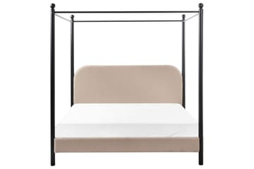 Himmelssäng Dannemois - Taupe, svart, 160x200 cm - Möbler - Säng - Himmelsäng
