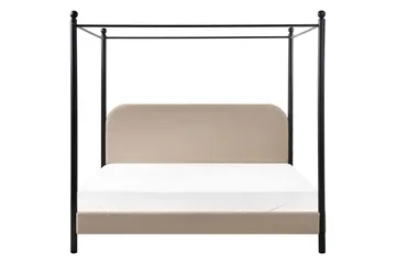 Himmelssäng Dannemois - Taupe, svart, 180x200 cm - Möbler - Säng - Himmelsäng