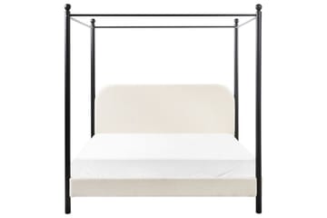 Himmelssäng Dannemois - Vit, Svart, 160x200 cm - Möbler - Säng - Himmelsäng