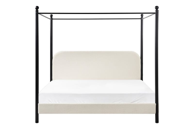 Himmelssäng Dannemois - Vit, Svart, 180x200 cm - Möbler - Säng - Himmelsäng