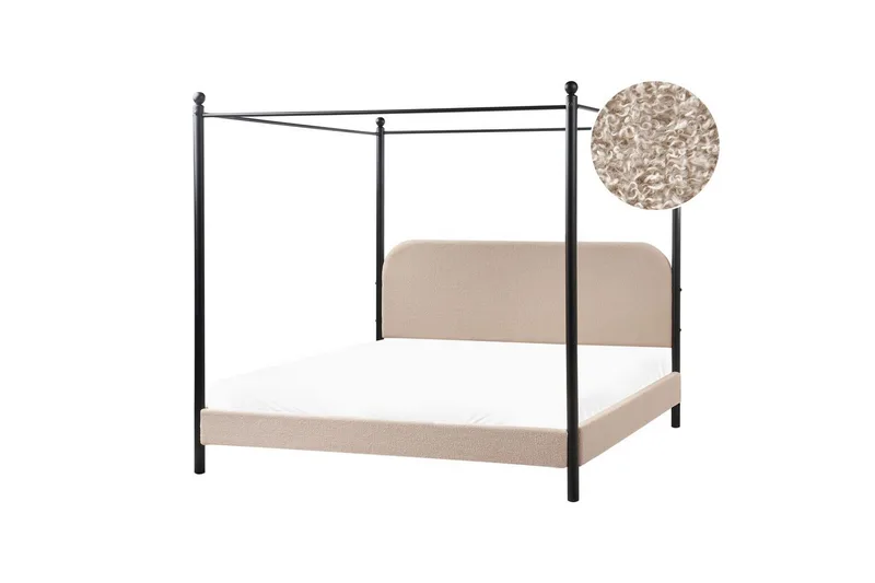 Himmelssäng Himmelssäng Dannemois Beige, Black 180x200 - Möbler - Säng - Himmelsäng