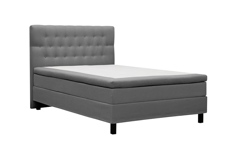 HVILA Classic Komplett Sängpaket 120x200 cm Kontinentalsäng med diamant sänggavel - Grå - Möbler - Säng - Kontinentalsäng