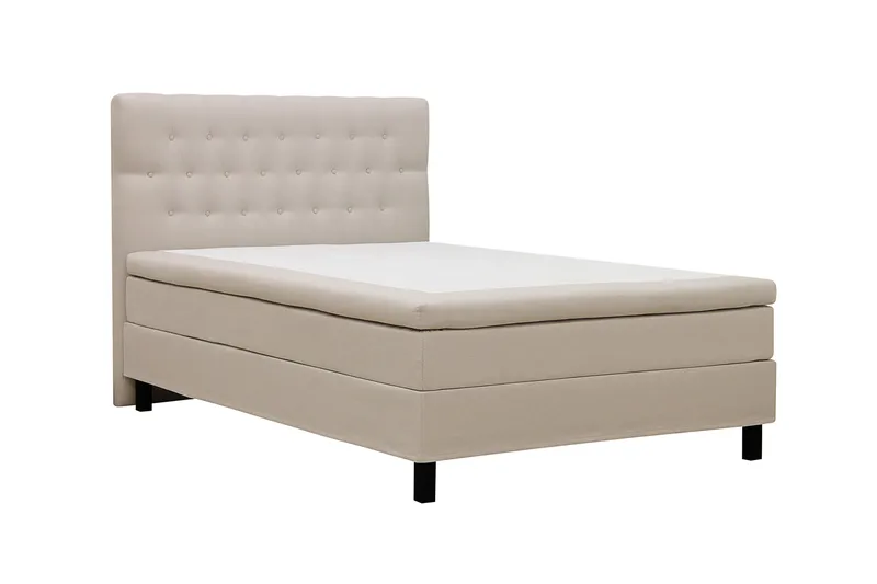 HVILA Classic Komplett Sängpaket 140x200 cm Kontinentalsäng med diamant sänggavel - Beige - Möbler - Säng - Kontinentalsäng