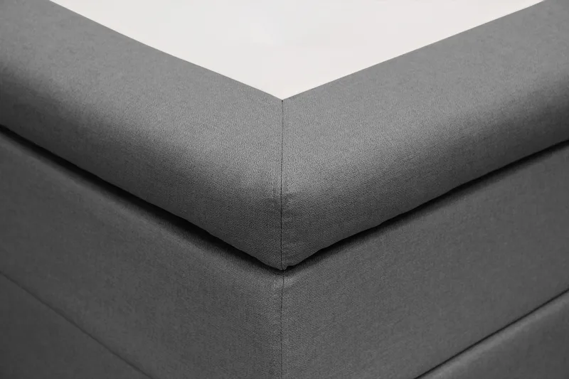 HVILA Classic Komplett Sängpaket 140x200 cm Kontinentalsäng med diamant sänggavel - Grå - Möbler - Säng - Kontinentalsäng