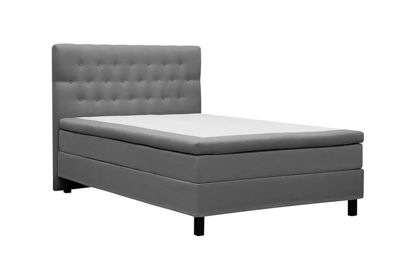 HVILA Classic Komplett Sängpaket 140x200 cm Kontinentalsäng med diamant sänggavel - Grå - Möbler - Säng - Kontinentalsäng