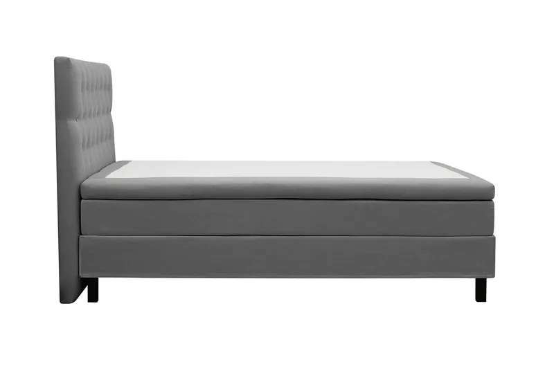 HVILA Classic Komplett Sängpaket 140x200 cm Kontinentalsäng med diamant sänggavel - Grå - Möbler - Säng - Kontinentalsäng