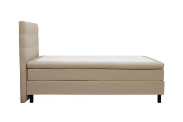HVILA Classic Komplett Sängpaket 140x200 cm Kontinentalsäng med rutad sänggavel - Beige - Möbler - Säng - Kontinentalsäng