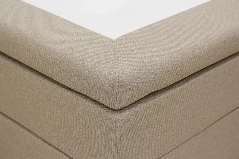 HVILA Classic Komplett Sängpaket 140x200 cm Kontinentalsäng med rutad sänggavel - Beige - Möbler - Säng - Kontinentalsäng