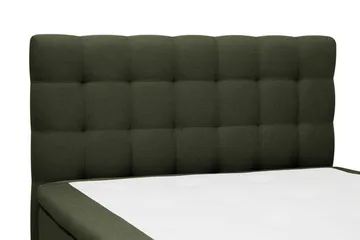 HVILA Classic Komplett Sängpaket 140x200 cm Kontinentalsäng med rutad sänggavel - Grön - Möbler - Säng - Kontinentalsäng