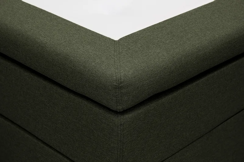 HVILA Classic Komplett Sängpaket 140x200 cm Kontinentalsäng med rutad sänggavel - Grön - Möbler - Säng - Kontinentalsäng