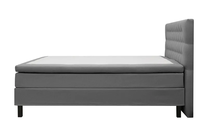 HVILA Classic Komplett Sängpaket 160x200 cm Kontinentalsäng med diamant sänggavel - Grå - Möbler - Säng - Kontinentalsäng