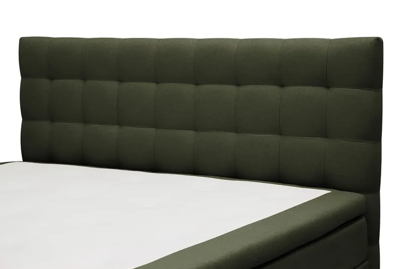HVILA Classic Komplett Sängpaket 160x200 cm Kontinentalsäng med rutad sänggavel - Grön - Möbler - Säng - Kontinentalsäng