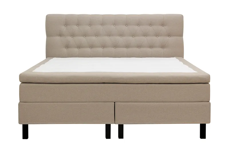 HVILA Classic Komplett Sängpaket 180x200 cm Kontinentalsäng med diamant sänggavel - Beige - Möbler - Säng - Kontinentalsäng