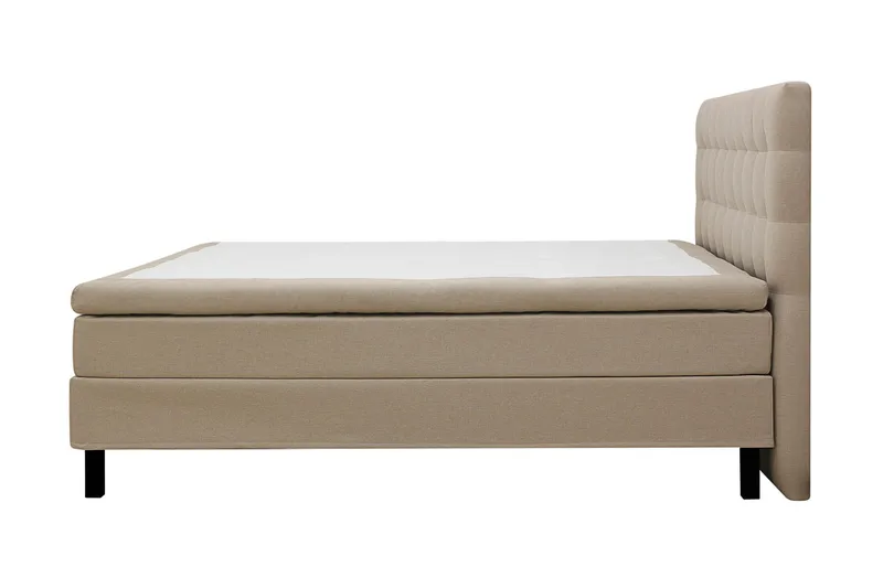 HVILA Classic Komplett Sängpaket 180x200 cm Kontinentalsäng med rutad sänggavel - Beige - Möbler - Säng - Kontinentalsäng