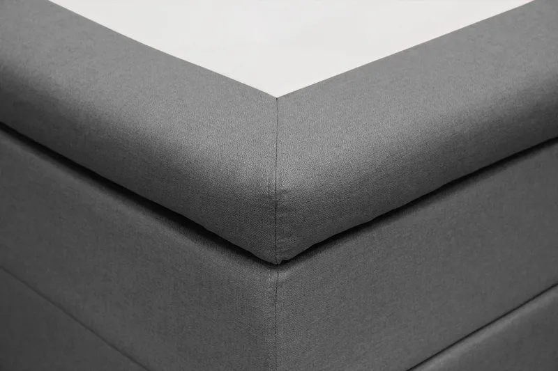 HVILA Classic Komplett Sängpaket 180x200 cm Kontinentalsäng med rutad sänggavel - Grå - Möbler - Säng - Kontinentalsäng