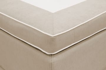 HVILA Lyx Komplett Sängpaket 180x200 cm Kontinentalsäng med knappad sänggavel - Beige - Möbler - Säng - Kontinentalsäng