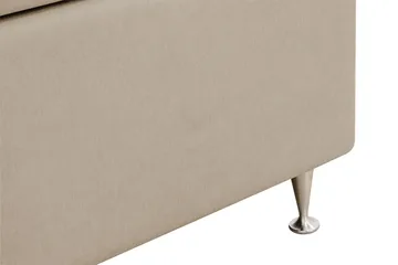 HVILA Lyx Komplett Sängpaket 180x200 cm Kontinentalsäng med knappad sänggavel - Beige - Möbler - Säng - Kontinentalsäng