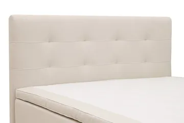 HVILA Premium Kontinentalsäng 160x200 cm - Ljusbeige Tyg - Möbler - Säng - Kontinentalsäng