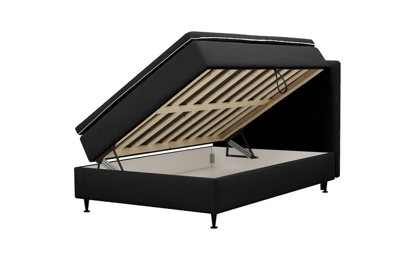 HVILA Plus Komplett Sängpaket med Förvaring 140x200 cm - Antracit - Möbler - Säng - Enkelsäng