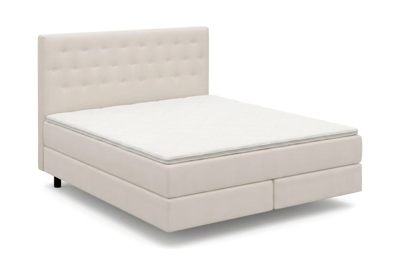 HVILA Premium Sängpaket Kontinentalsäng 180x200 cm med svävande effekt inkl. Bäddmadrass i Polyesterskum Vändbar Sommar & Vintersida och Tvättbar klädsel - Sommar & Vintersida - Möbler - Säng - Komplett sängpaket