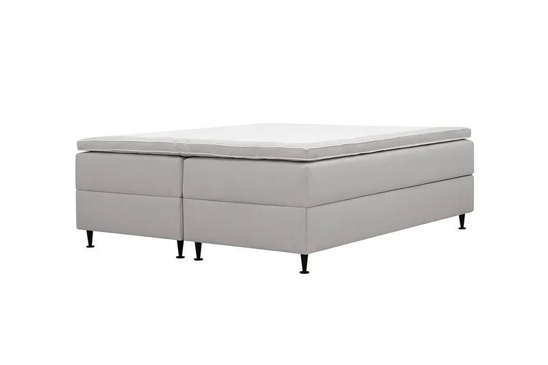 HVILA Plus Kontinentalsäng med Förvaring 160x200 cm - Grå - Möbler - Säng - Kontinentalsäng