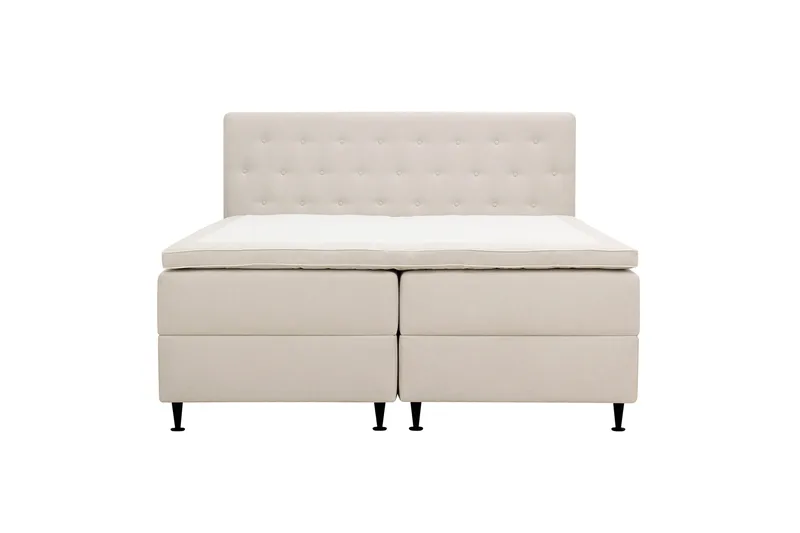 HVILA Plus Komplett Sängpaket med Förvaring 180x200 cm, Ljusbeige