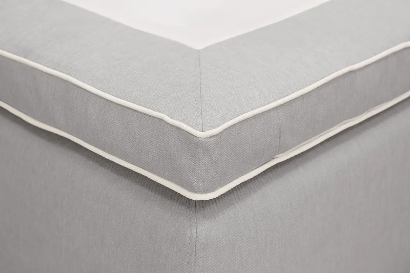 HVILA Plus Kontinentalsäng med Förvaring 160x200 cm - Grå - Möbler - Säng - Kontinentalsäng