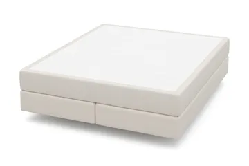 HVILA Premium Kontinentalsäng 180x200 cm med svävande effekt utan bäddmadrass - Vit - Möbler - Säng - Komplett sängpaket