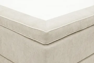 HVILA Premium Komplett Sängpaket 180x200 cm Kontinentalsäng med Sänggavel - Beige Tyg - Möbler - Säng - Kontinentalsäng
