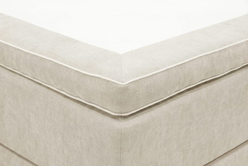 HVILA Premium Komplett Sängpaket 180x200 cm Kontinentalsäng med Sänggavel - Beige Tyg - Möbler - Säng - Kontinentalsäng