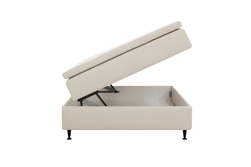 HVILA Plus Kontinentalsäng med Förvaring 140x200 cm - Ljusbeige - Möbler - Säng - Säng med förvaring
