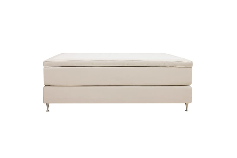 HVILA Premium Kontinentalsäng 160x200 cm - Ljusbeige Tyg - Möbler - Säng - Kontinentalsäng