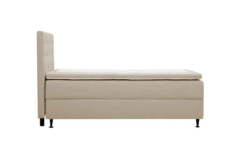 HVILA Plus Komplett Sängpaket med Förvaring 90x200 cm - Beige - Möbler - Säng - Enkelsäng