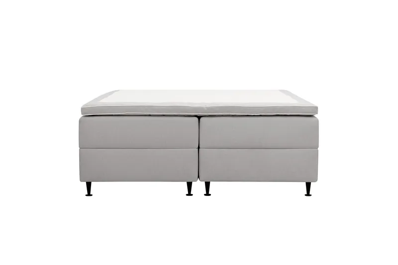 HVILA Plus Kontinentalsäng med Förvaring 160x200 cm, Grå