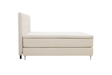 HVILA Premium Kontinentalsäng 160x200 cm - Ljusbeige Tyg - Möbler - Säng - Kontinentalsäng