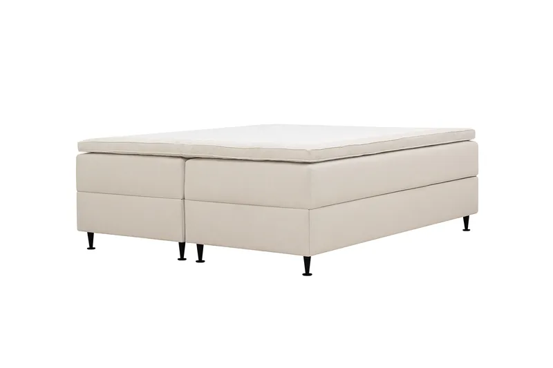 HVILA Plus Kontinentalsäng med Förvaring 160x200 cm - Ljusbeige - Möbler - Säng - Säng med förvaring