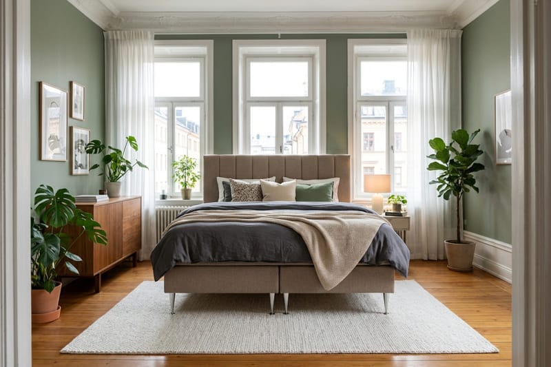 HVILA Plus Komplett Sängpaket 160x200 cm - Brun - Möbler - Säng - Kontinentalsäng