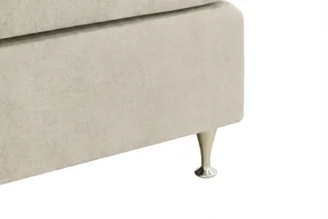 HVILA Premium Komplett Sängpaket 180x200 cm Kontinentalsäng med Sänggavel - Beige Tyg - Möbler - Säng - Kontinentalsäng