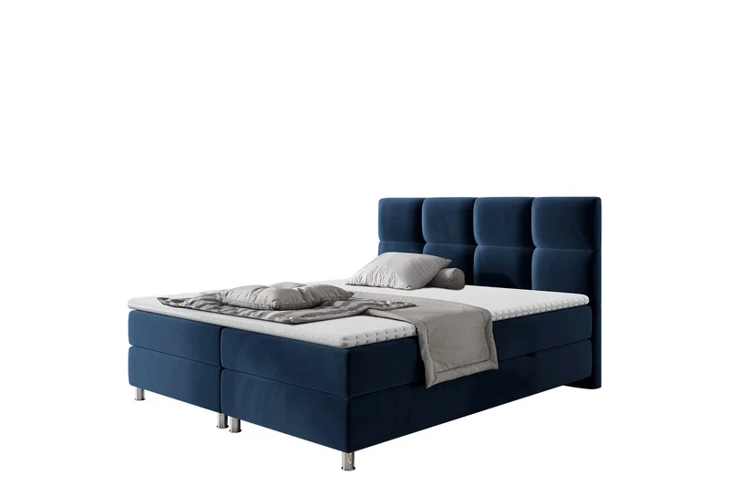 Isoba Sängpaket Kontinentalsäng 160x200 cm, Blå