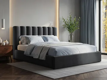 Isvik Sängram med förvaring 140x200 cm - svart - Möbler - Säng - Sängram & sängstomme