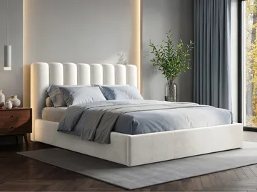 Isvik Sängram med förvaring 160x200 cm - vit - Möbler - Säng - Sängram & sängstomme