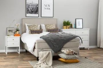 Jolie Kontinentalsäng 140 - Beige - Möbler - Säng - Kontinentalsäng