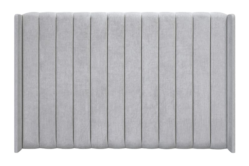 Joluma Komplett Sängpaket – Kontinentalsäng 180x200 cm i Tyg med Sänggavel + Bäddmadrass med Fasthetsgrad Fast/Medium - Ljusgrå - Möbler - Säng - Kontinentalsäng