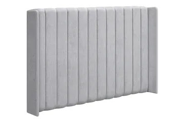 Joluma Komplett Sängpaket – Kontinentalsäng 180x200 cm i Tyg med Sänggavel + Bäddmadrass med Fasthetsgrad Fast/Medium - Ljusgrå - Möbler - Säng - Kontinentalsäng